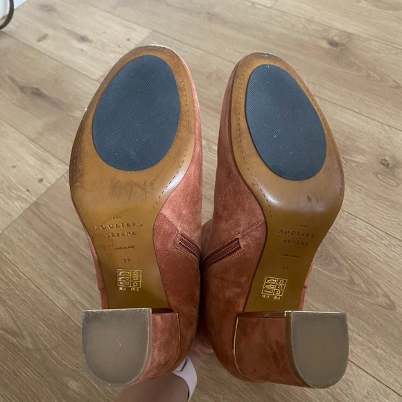 Sezane Lea Boots Blush Gold - Picture 8 of 9